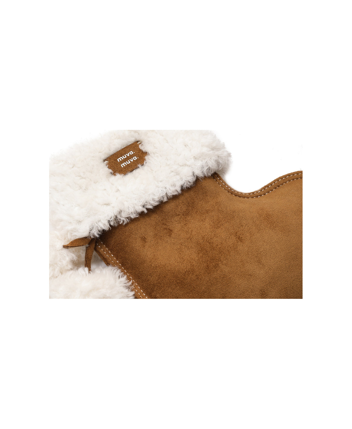 Fluffy Christmas Stocking Bag · Caramel Brown